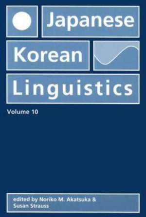 Japanese/Korean Linguistics, Volume 10