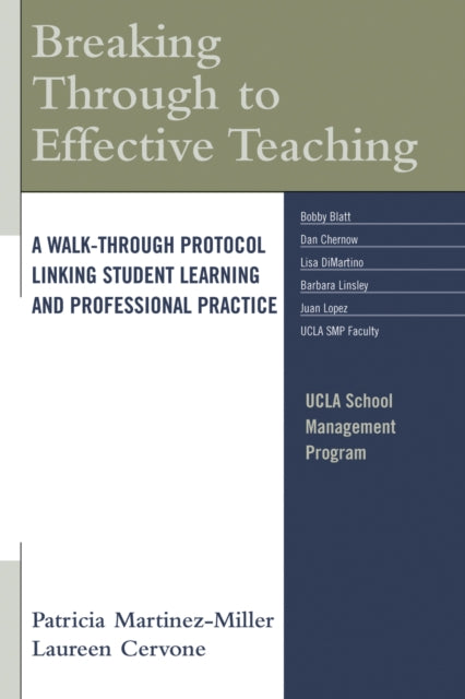 Book cover of: Breaking Through to Effective Teaching. By: Patricia Martinez-Miller