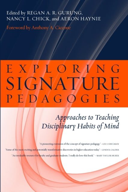 Book cover of: Exploring Signature Pedagogies