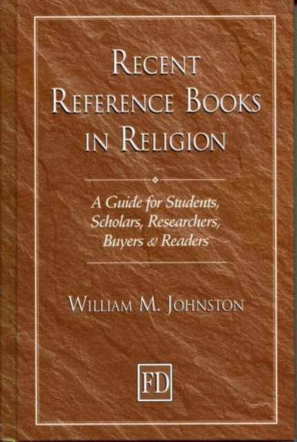 Book cover of: Recent Reference Books in Religion. By: W. Johnston