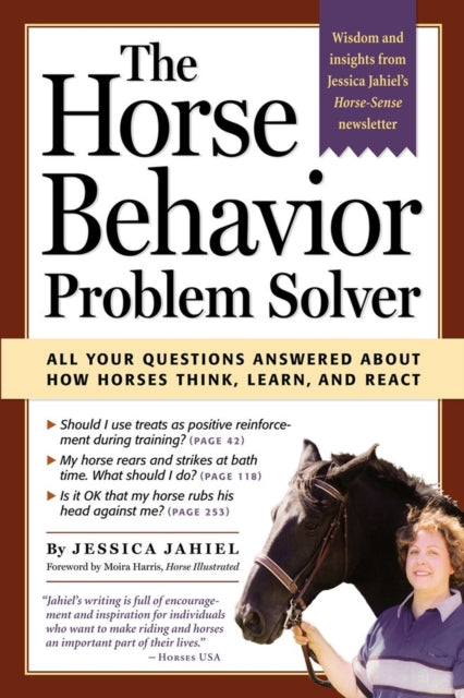 Book cover of: Horse Behavior Problem Solver. By: Jessica Jahiel