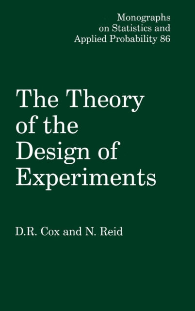 Book cover of: Theory of the Design of Experiments. By: David R. Cox