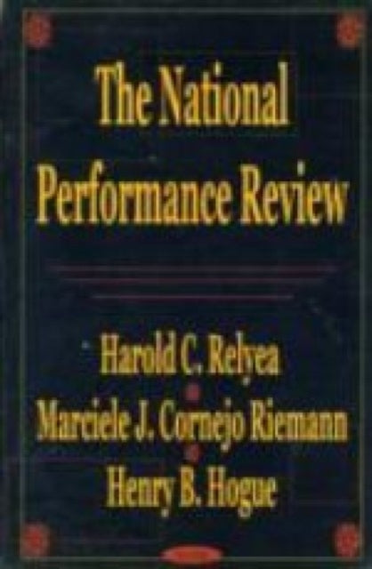 Book cover of: National Performance Review. By: Harold C. Relyea