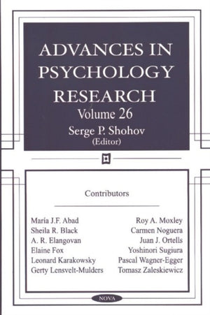 Advances in Psychology Research