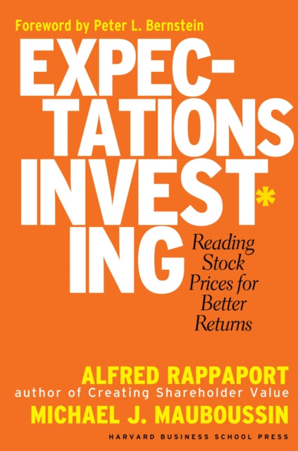 Book cover of: Expectations Investing. By: Alfred Rappaport