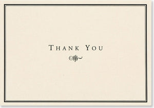 Thank You Notes Black/cream