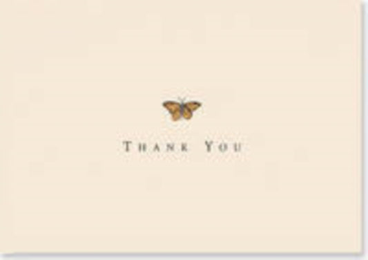 Book cover of: Thank You Notes Gold Butterfly. By: PETER PAUPER PRESS