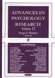 Book cover of: Advances in Psychology Research. By: Serge P. Shohov
