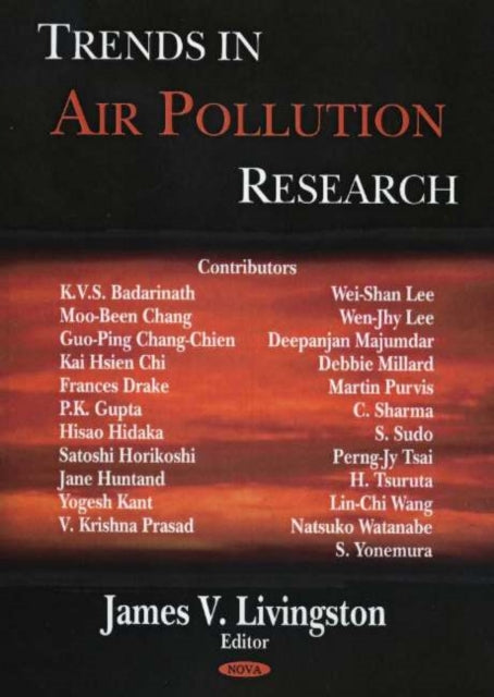Book cover of: Trends in Air Pollution Research. By: James V. Livingston