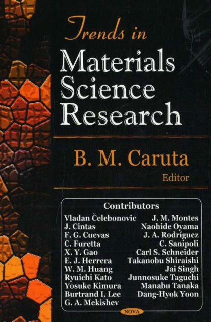 Book cover of: Trends in Materials Science Research