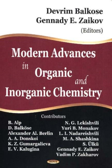 Book cover of: Modern Advances in Organic & Inorganic Chemistry