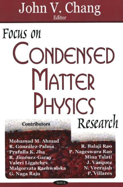 Book cover of: Focus on Condensed Matter Physics Research