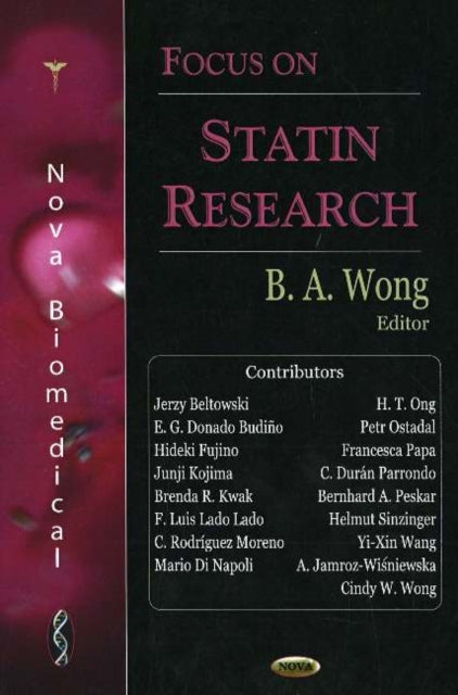Book cover of: Focus on Statin Research. By: B. A. Wong