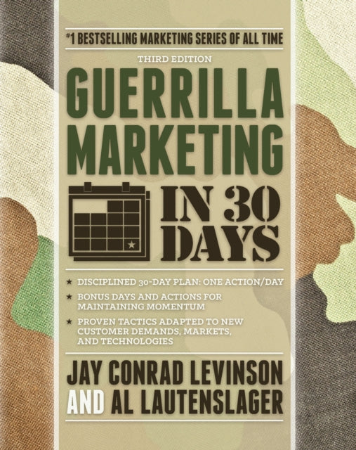 Book cover of: Guerrilla Marketing in 30 Days. By: Jay Conrad Levinson