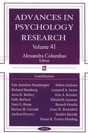 Advances in Psychology Research