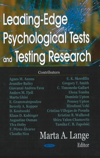 Book cover of: Leading-Edge Psychological Tests & Testing Research. By: Marta A. Lange