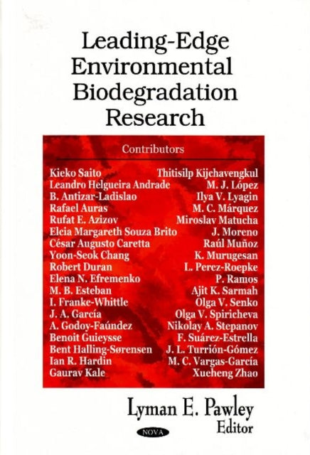 Book cover of: Leading-Edge Environmental Biodegradation Research