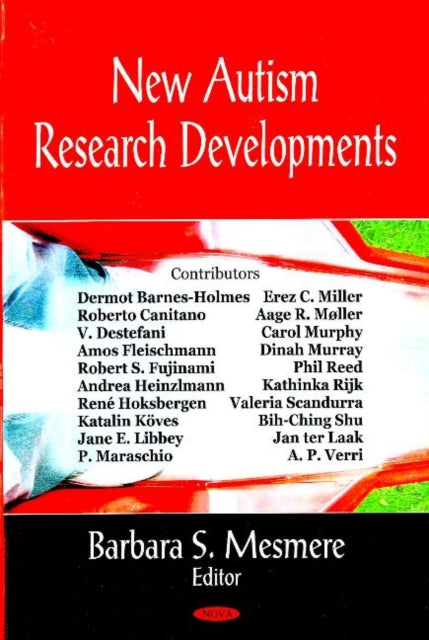 Book cover of: New Autism Research Developments