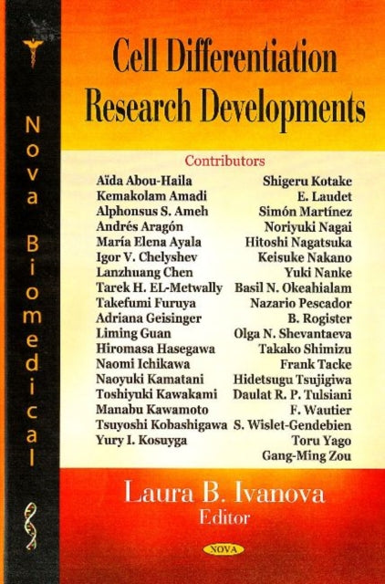 Book cover of: Cell Differentiation Research Developments