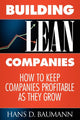 Book cover of: Building Lean Companies. By: Baumann, Hans D.