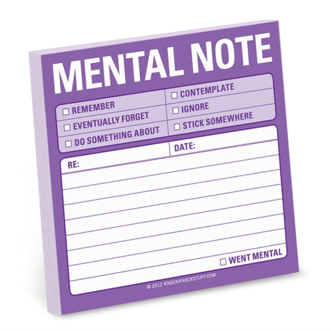 Knock Knock Sticky: Mental Note