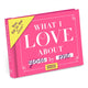 Knock Knock What I Love about You Book Fill in the Love Fill-in-the-Blank Book & Gift Journal 9781601064936 Knock Knock