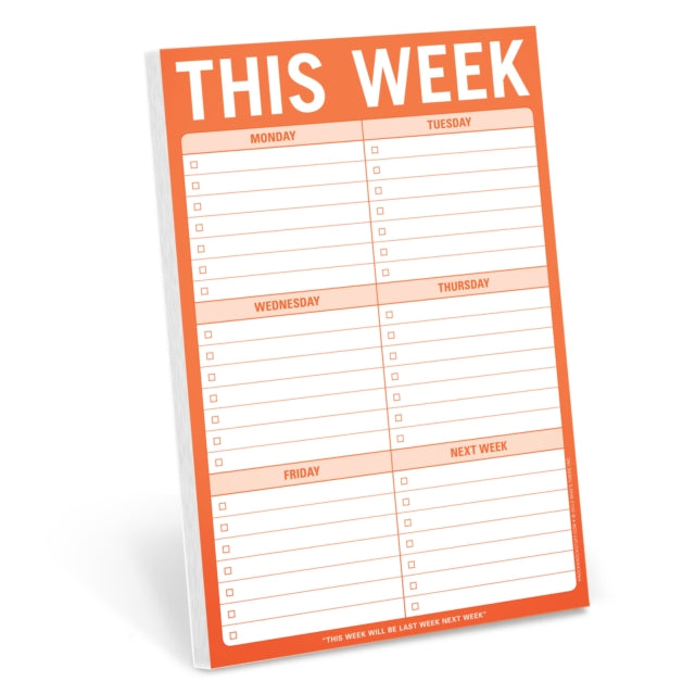 Book cover of: Knock Knock This Week Pad. By: Knock Knock