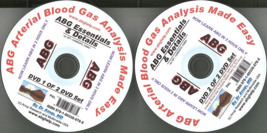Book cover of: ABG -- Arterial Blood Gas Analysis Made Easy - 2 DVD Set (PAL Format)