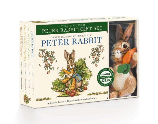 Book cover of: Peter Rabbit Deluxe Plush Gift Set. By: Beatrix Potter