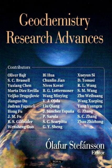 Book cover of: Geochemistry Research Advances