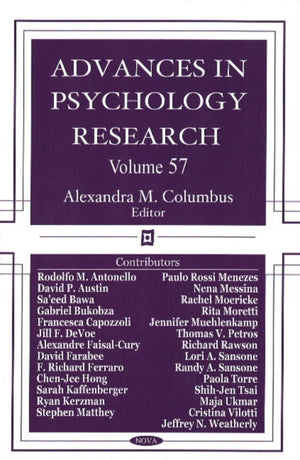 Advances in Psychology Research