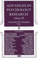 Book cover of: Advances in Psychology Research. By: Alexander M. Columbus