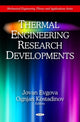 Book cover of: Thermal Engineering Research Developments. By: Jovan Evgova
