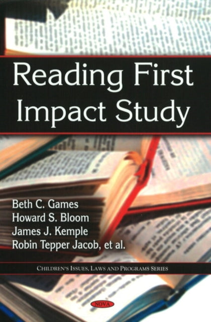 Book cover of: Reading First Impact Study