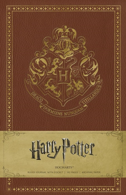 Book cover of: Harry Potter Hogwarts Hardcover Ruled Journal. By: . Warner Bros. Consumer Products Inc.