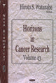 Book cover of: Horizons in Cancer Research. By: Hiroto S. Watanabe