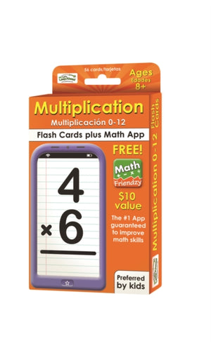 Multiplication 0-12 Flash Cards
