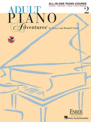 Adult Piano Adventures All-in-One Book 2, Spiral Bound