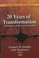 Book cover of: 20 years of Transformation. By: Grzegorz W. Kołodko