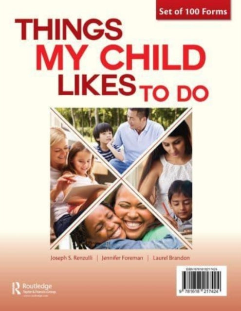 Book cover of: Things My Child Likes to Do Forms. By: Joseph Renzulli