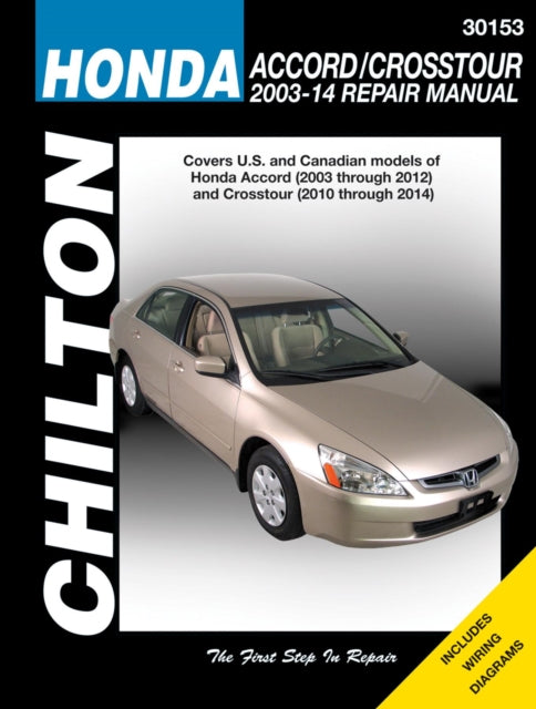 Book cover of: Honda Accord/Crosstour (Chilton). By: Editors of Chilton