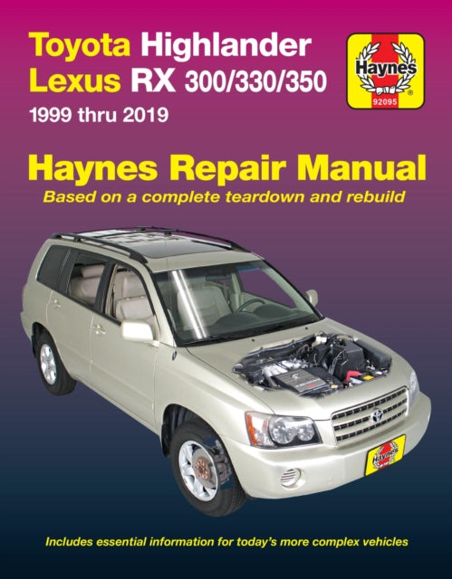 Book cover of: Toyota HighLander (2001-2019) & Lexus RX 300/330/350 (1999-2019) (USA). By: Editors of Haynes Manuals