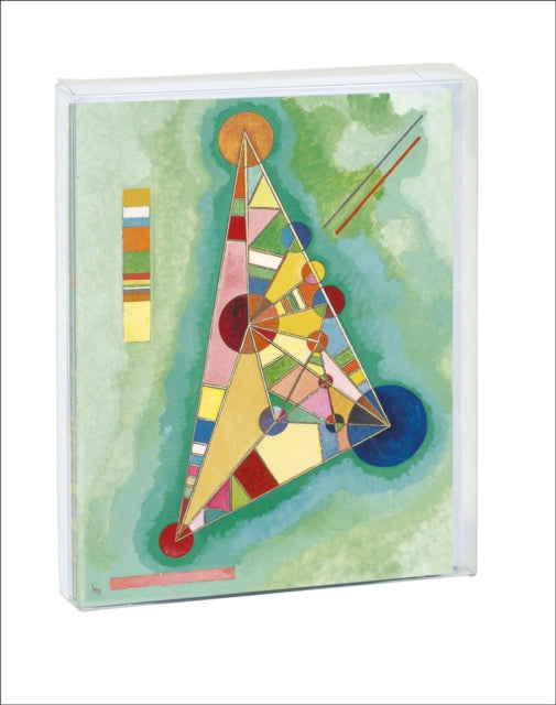 Book cover of: Variegation in the Triangle, Vasily Kandinsky Notecard Set. By: TENEUES VERLAG