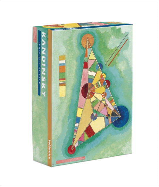 Book cover of: Variegation in the Triangle by Vasily Kandinsky 500-Piece Puzzle. By: teNeues Verlag