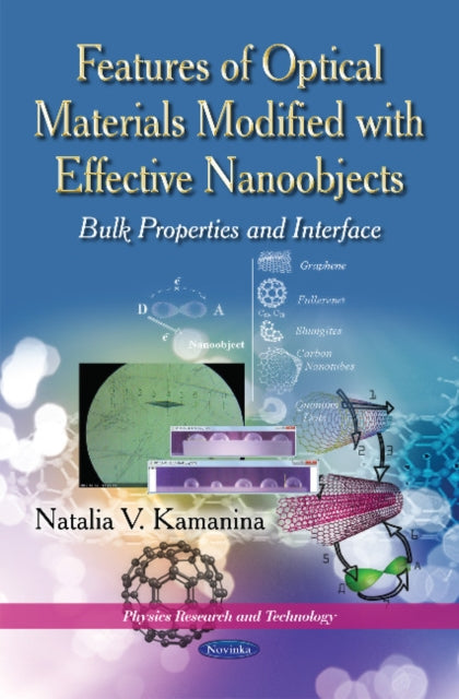 Book cover of: Features of the Optical Materials Modified with the Effective Nanoobjects. By: Natalia V. Kamanina