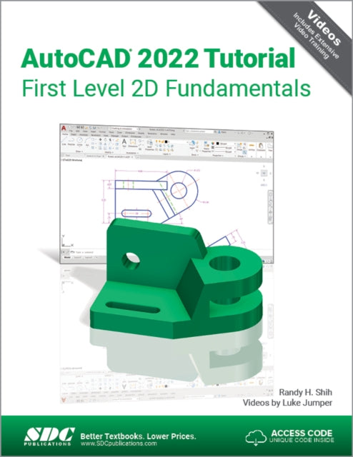 Book cover of: AutoCAD 2022 Tutorial First Level 2D Fundamentals. By: Randy Shih