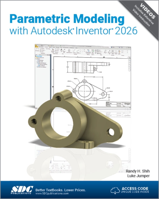 Book cover of: Parametric Modeling with Autodesk Inventor 2026