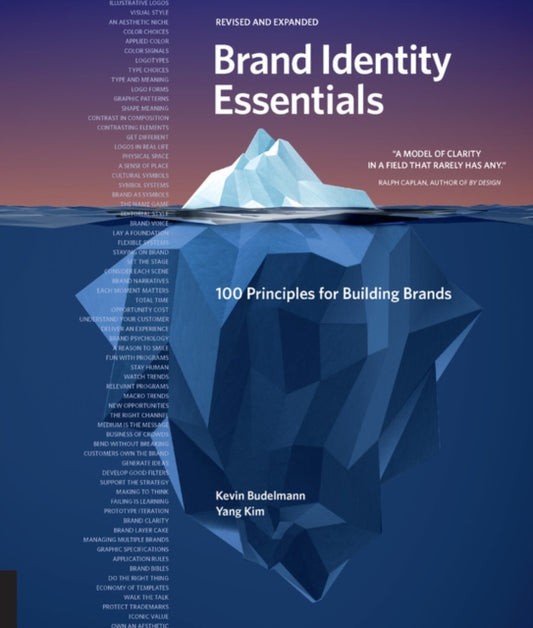 Book cover of: Brand Identity Essentials, Revised and Expanded. By: Kevin Budelmann