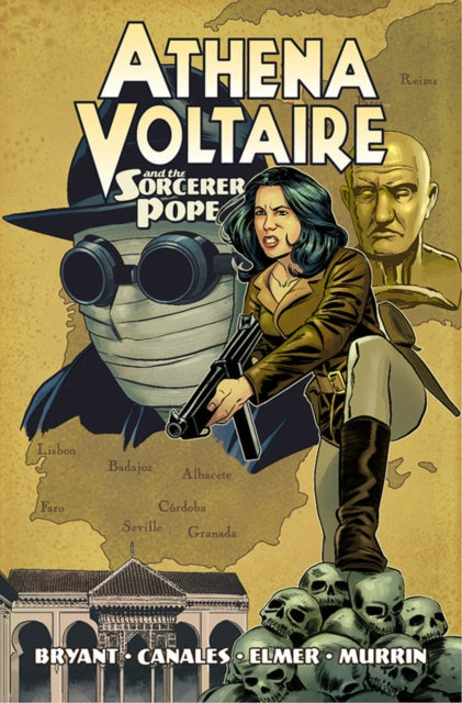 Book cover of: Athena Voltaire and the Sorcerer Pope. By: Steve Bryant