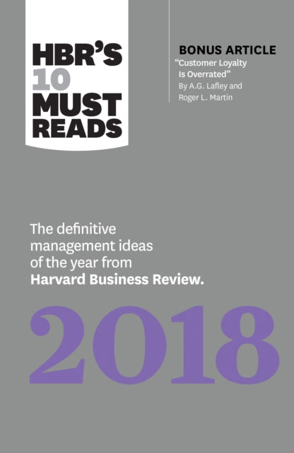 Book cover of: HBR's 10 Must Reads 2018. By: Michael E. Porter
